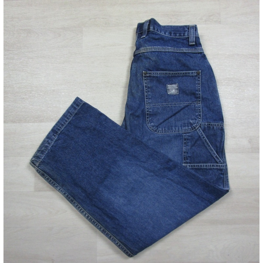 VINTAGE Bullhead Jeans Men's 29x30 Carpenter Relaxed Straight Baggy Skate Y2K